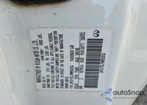 2017 Infiniti Q60 Premium z USA, uszkodzony, nr VIN JN1EV7EL7HM554534